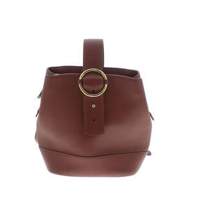 Parisa Wang Addicted Leather Small Backpack Purse Cognac Brown
